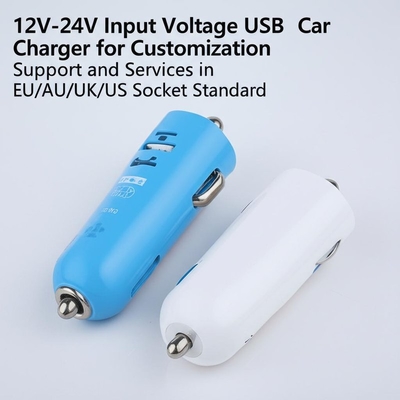 Купить Двойная зарядка USB для автомобилей 2.4A 3.0A Выход для 12V-24V Вход EU/AU/UK/US online manufacture